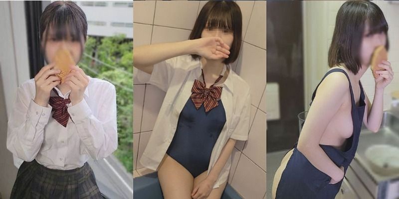 【限定公開】在章魚燒店打工的可愛白皙美巨乳女孩，現在非公開的5部作品合集